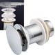 thumbnail image 1 of Desagüe automático sin rebosadero Push Open Válvula de desagüe para lavabo de cobre cromado Para lavabo sin rebosadero (cromo sin rebosadero), 1 of 2
