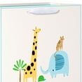 thumbnail image 2 of American Greetings 15.5" Jumbo Square Baby Shower Gift Bag, Jungle Animals on Ivory (1-Count), 2 of 4