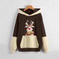thumbnail image 1 of Pntutb Mujer Moda Casual Navidad Impreso Blusa de manga larga Bolsillo Pullover tops Sudaderas con capucha Pntutb Pntutb-7382, 1 of 6