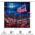 thumbnail image 2 of Independence Day Of The United States Flag Shower Curtain Sets with Rugs 4 Piece Rustic, 2 of 8