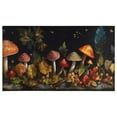 thumbnail image 3 of Black Mushrooms Butterfly Spring Kitchen Rugs Set, 17x29 +17x47, Cushioned and Non-Skid, Washable for Kitchen, Living Room, Office Gift for Friends, Family, 3 of 7