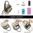 thumbnail image 5 of FORMRS Crossbody Bag for Women Quilted Travel Shoulder Cell Phone Purse with Chain Strap Handbag, Birds with Strawberries, 5 of 7
