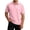 Pink #075, variant on Mens Short Sleeve Polo Shirts Dry Fit Lightweight Collared Shirt Summer V Neck Athletic Button Polo Shirts with Pocket, S