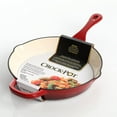 thumbnail image 2 of Crock-Pot 10" Artisan Enameled Non Stick Round Cast Iron Skillet, Scarlet Red, 2 of 2