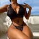 thumbnail image 3 of Gibobby Sujetador De Encaje Para Mujer Ropa De Dormir Ropa De Dormir Mujer Cuello En V Bordado Encaje Lencería Lenceria China Gifts Lenceria Sexy Mujer(Negro, G), 3 of 5