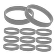 thumbnail image 4 of Worgeous  50 Pcs Silicone Bracelet Sport Band Bracelets Men Women Grey, 4 of 8