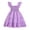 Light Purple, variant on Girls Spring Summer Floral Dress Teen Ruffle Smocked 3 Layerr Dresses Kids Cute Boho Easter Clothes Red for Size 6-7 Years