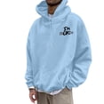 thumbnail image 2 of CONZONE Men's Hoodies Long Sleeve Pullover Hoodie for Men Letter Graphic Y2K Hooded Sweatshirts With Pocket, 2 of 7