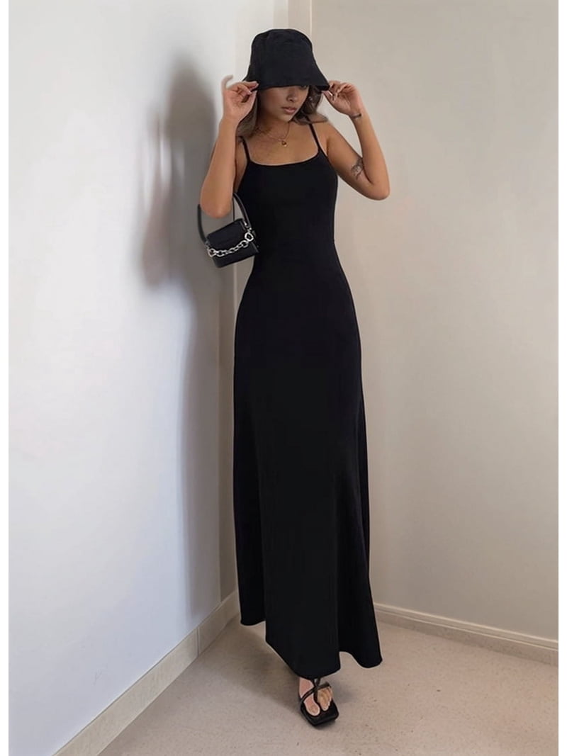 ribbed long dress elegant Signature Ribbed