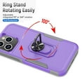 thumbnail image 4 of Njjex for iPhone 15 Plus Phone Case with Rotatable Ring Holder [Bulit-in Kickstand],360°Full Body Shockproof Heavy Duty Protection Case with Screen Protector for iPhone 15 Plus 6.7 Inch, Purple, 4 of 7