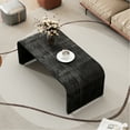 thumbnail image 2 of Art Coffee Table In Antique Black - For Dining Room & Fir Elegant Groove Details Stylish Appearance With Curved Design (antique Black) Living Veneer Exquisite Look, 2 of 6