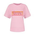 thumbnail image 5 of Vetsdori Summer Tops for Women Plus Size Casual Blouses Graphic Short Sleeve,Crew Neck Cute Fashion Juniors Shirts Valentine, 5 of 7