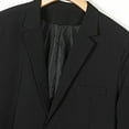 thumbnail image 5 of FRSASU Men's Long Sleeved Lapel Padded Shoulder Suit Jacket Casual Slim Fit Single Breasted Jackets for Party Black, 5 of 8