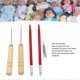 thumbnail image 3 of 2pcs Doll Hair Rooting Holders with 10pcs 0.6mm Needle DIY Doll Hair Reroot Making Tool with Awl, 3 of 5