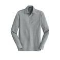 thumbnail image 5 of Port Authority K808 Mens Interlock Polo Cover-Up T-Shirt, Medium Grey Heather & Charcoal Heather - 4XL, 5 of 6