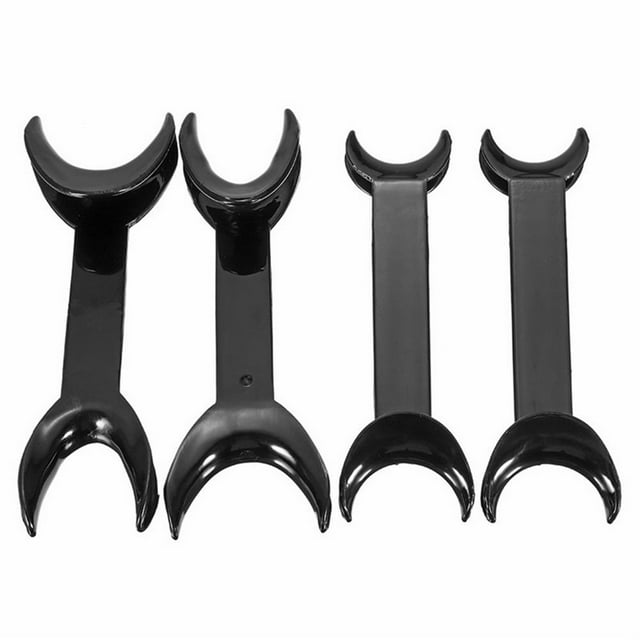 4Pcs Dental Tool Double Head Orthodontic Teeth Two Size Intraoral Cheek Lip Retractor Opener for Dental Hospital