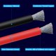 thumbnail image 3 of Alambre de silicona, kit de alambre eléctrico de calibre 14, carrete de 25 pies cada uno, 6 colores, alambre de cobre estañado trenzado flexible de 14 AWG de Fermerry, 3 of 5