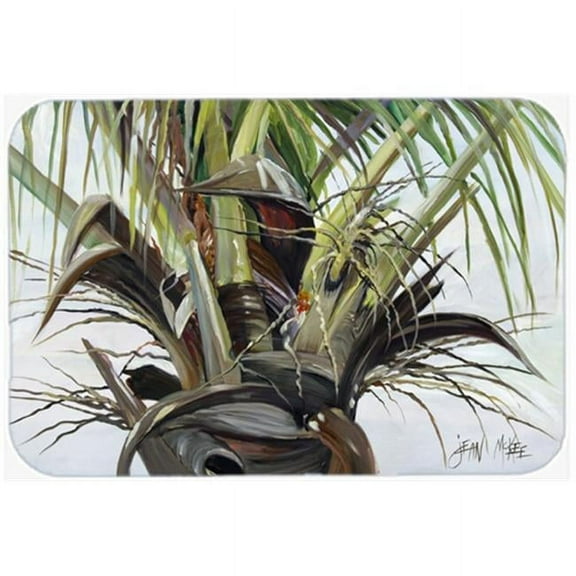 Carolines Treasures Top Palm Tree Glass Cutting Board- Large
