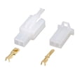 thumbnail image 1 of Unique Bargains 4 Sets 2.8mm 2 Pin Electrical Wire Connector Male Female Terminal Housing for Car, 1 of 5