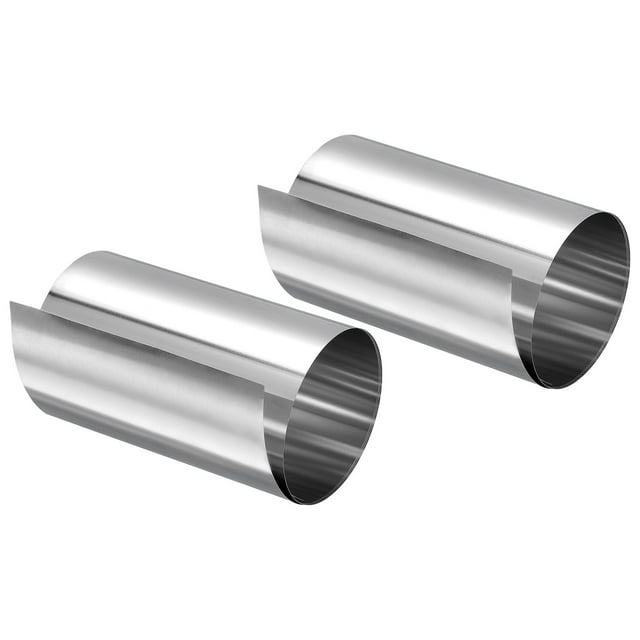 0.03x100x1000mm 304 Inoxidable Acero Rollo Hoja Fina Placa Hoja Lámina para Artesanías, Electrónico Equipo, Plateado Tono 2uds