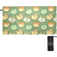 thumbnail image 2 of SKYSONIC Beach Towel with Travel Bag, Cartoon Frog Head Oversized Sand Free Beach Blanket Quick Dry Pool Bath Camping Towels for Travel, 31"x71", 2 of 7