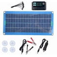 thumbnail image 3 of 3X Panel Solar de 300W 12V 5V Controlador USB Dual Cargador de Batería de Células Solares Monocristalinas Una Prueba de Agua -100A, 3 of 5