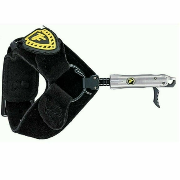 Décocheur D'arc Hardcore Buckle Foldback - Réglable, Poignet Camo Cuir (ambidextre)