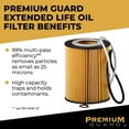 thumbnail image 3 of Premium Guard Extended Life Oil Filter up to 10k Miles PG6288EX | Fits 2012-2014 Volkswagen Passat, 2010-2020 Transporter, 2016-2018 Vento, 2011-2023 Amarok, 2013-2017 Crafter Van, 3 of 5