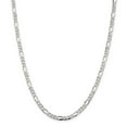 thumbnail image 1 of 925 Sterling Silver 4.25mm Figaro Chain 20 Inch, 1 of 5