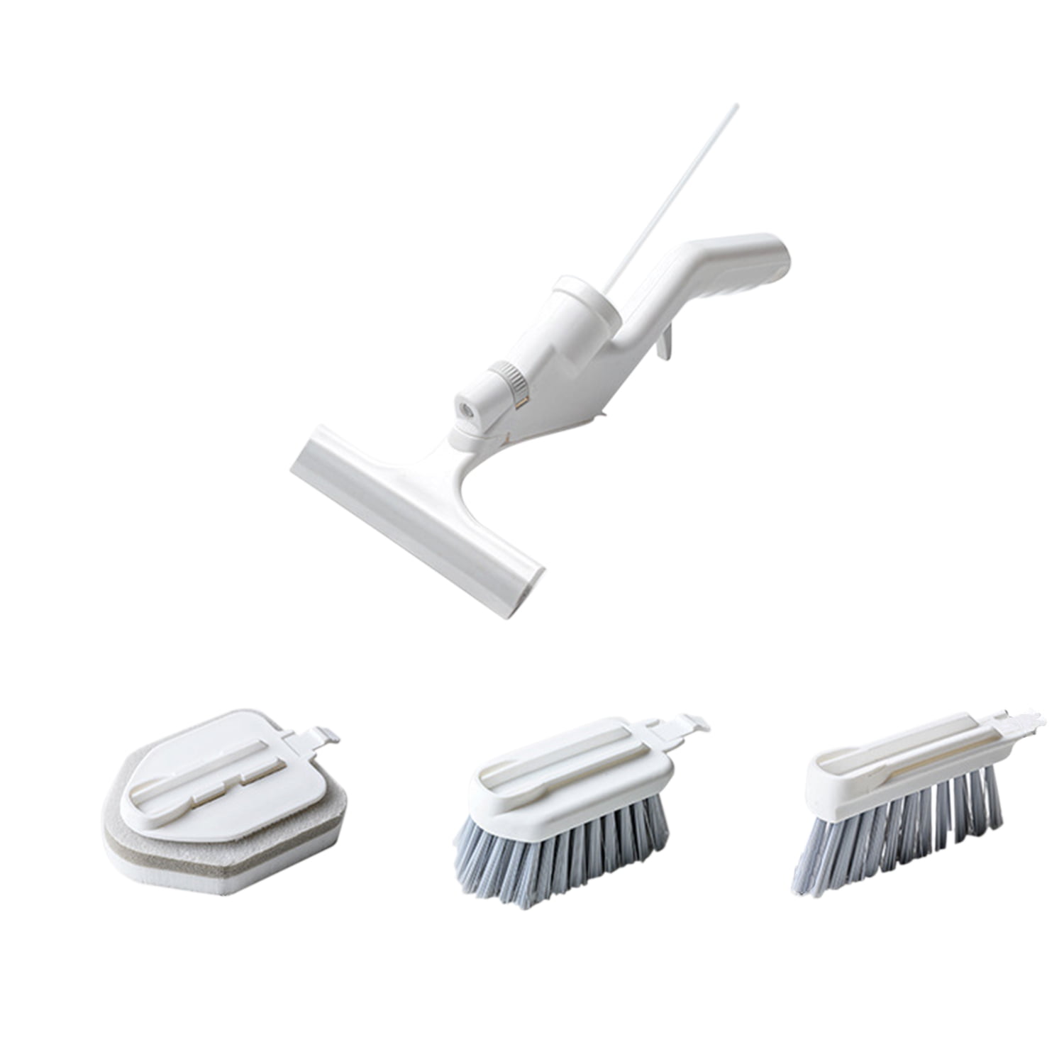 5 in 1 Kitchen Cleaning Tools Window Cleaner Squeegee Cleaning Brush Sponge Track Cleaning Brush