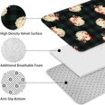 thumbnail image 5 of Green and Black Christmas Plaid Santa Pattern Bathroom Rugs Sets 3 Piece,Toilet Cover Set,Absorbent Non Slip Bathroom Mats Sets with U-Shaped Contour Rug Toilet Rug Set, 5 of 5