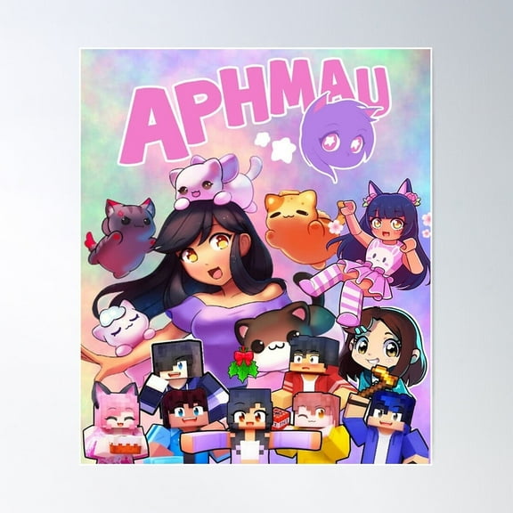 Aphmau Gaming Fan Wall Art Poster, Unframed Paper Poster 8x10in