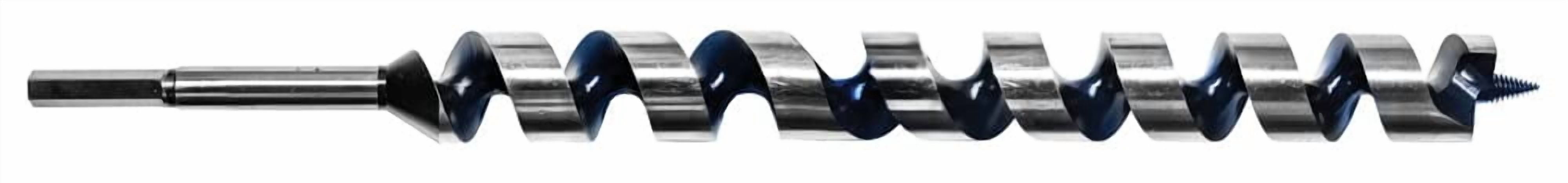 Century Drill & Tool 38796 Ship Auger Nail Cutter Power Bit, 1-1/2" x 18", 1/2" Shank Size - Heavy-Duty Precision Wood Drilling