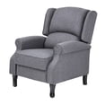 thumbnail image 2 of Geniqua Manual Recliner Accent Chair Armrest Reclining Single Sofa Couch Lounger Gray, 2 of 8