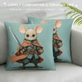 thumbnail image 3 of ARISTURING Merry Christmas Nutcracker Girl Throw Pillow Covers Set of  Cute Squirrel Flower Elegant Plaid Tree Pink Cozy Washable Living Room Couch Bed Home Decor Cushion Cover, 3 of 5