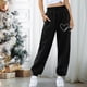 thumbnail image 4 of Pantalones estampados con bolsillos sueltos en la cintura elásticos informales para mujer a la moda Fridja  hfkajh101720, 4 of 7