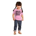thumbnail image 4 of Worlds Okayest Cousin Family Relative Toddler Boy Girl T Shirt Infant Toddler Brisco Brands 4T, 4 of 6