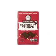 Taza Chocolate Organic Dark Chocolate Bar Raspberry Crunch - 2.5 oz Pack of 3