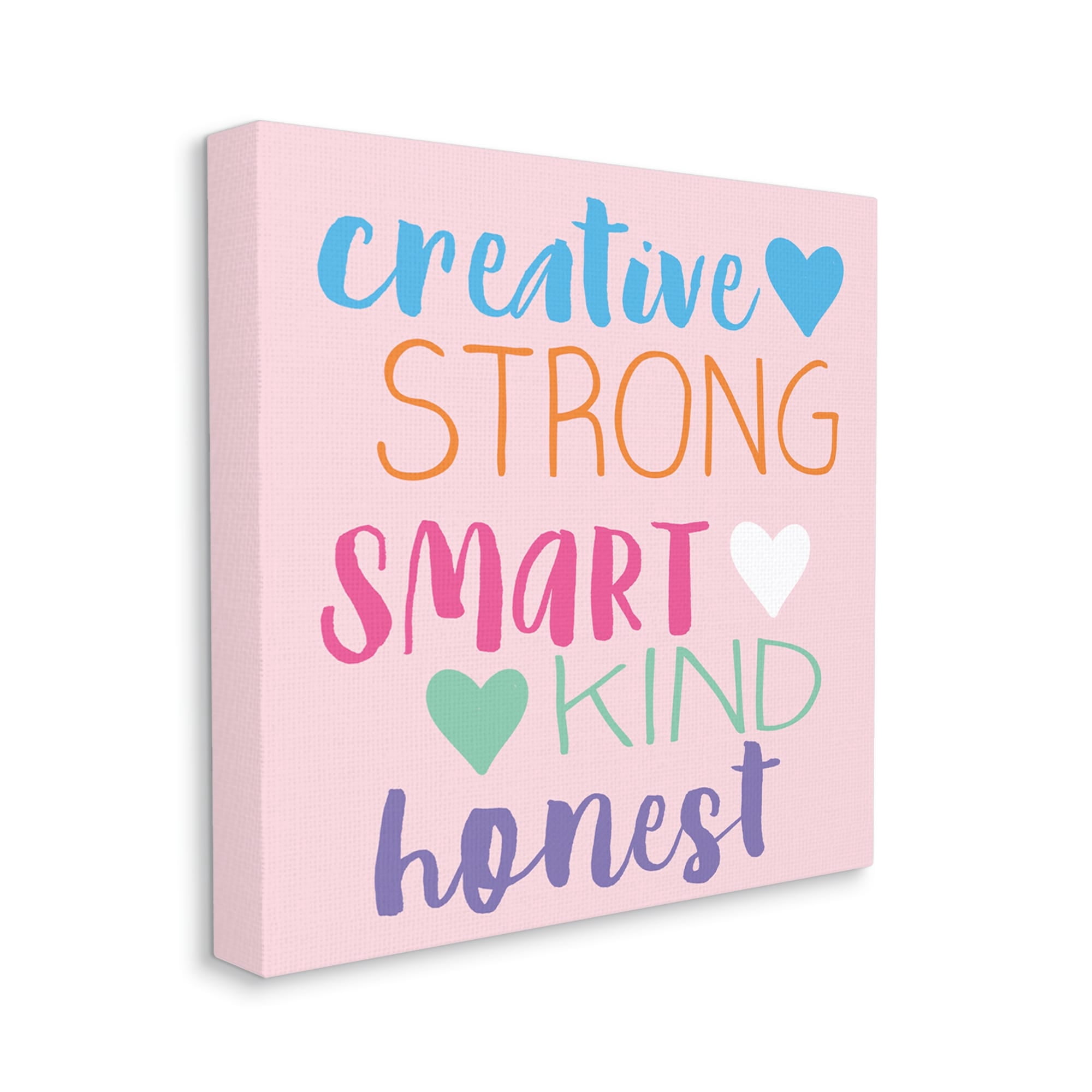 Stupell Industries Creative Strong Smart Confidence Inspirational Painting Gallery Wrapped Canvas Print Wall Art