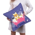 thumbnail image 6 of Bingfone Dog Washes In A Pink Bath Linen Throw Pillow Covers Cushion Case Pocket Button Vintage Farmhouse Pillowcase For Sofa Couch Bed 16"X16", 6 of 9