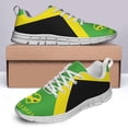 thumbnail image 4 of Men Women Jamaican Shoes Unisex Adult Running Shoes Breathable Casual Sport Tennis Sneakers White Size 13, 4 of 5