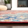 thumbnail image 4 of SAFAVIEH Tucson Lillie Traditional Machine Washable Area Rug, Rust/Blue, 5' x 8', 4 of 8