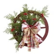 2022 New Christmas Wreath UpsideDown Tree Decor Pendant for Front