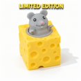 thumbnail image 4 of Squeeze Squishy Toy with Cute Mouse Pop-Out Design, 1-Pack, Yellow and Gray, for Relaxation and Fidgeting, Toy, 4 of 4