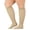 Tan, variant on Silver StepsTM Wide Calf Compression Socks, 15-20 mmHg, Black, X-Large
