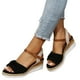 thumbnail image 3 of Bmisegm Ladies Shoes Fashion Wedge Sandals Comfortable Retro Roman Fish Toe Wedge Beach Sandals Womens Sandals Summer Black 9.5, 3 of 5