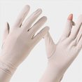 thumbnail image 4 of Cdudpw Women UV Long Sun Protection Gloves Touchscreen Arm Sun Driving Gloves 1Pairs UPF 50+ for Outdoor Sports Cycling(Beige), 4 of 4