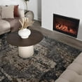 thumbnail image 2 of BoutiqueRugs Newalla Bohemian Oriental Medallion Area Rug - Farmhouse Traditional Floral Carpet for Living Room, Bedroom - Gray, Blue, Cream - 7'10" Square, 2 of 19