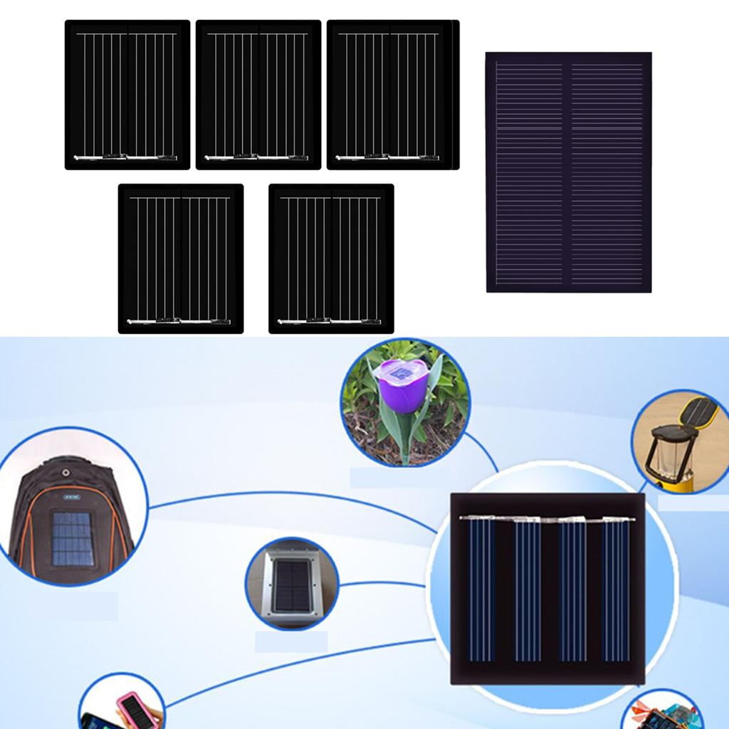 10x5Pcs Mini Solar Panel Polycrystalline Silicon DIY Battery Charger 30x25mm 1V