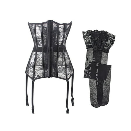 

Women s Satin Waist Cincher Lace up Corset Bustier Shapewear Outfit Waist Trainer for Women